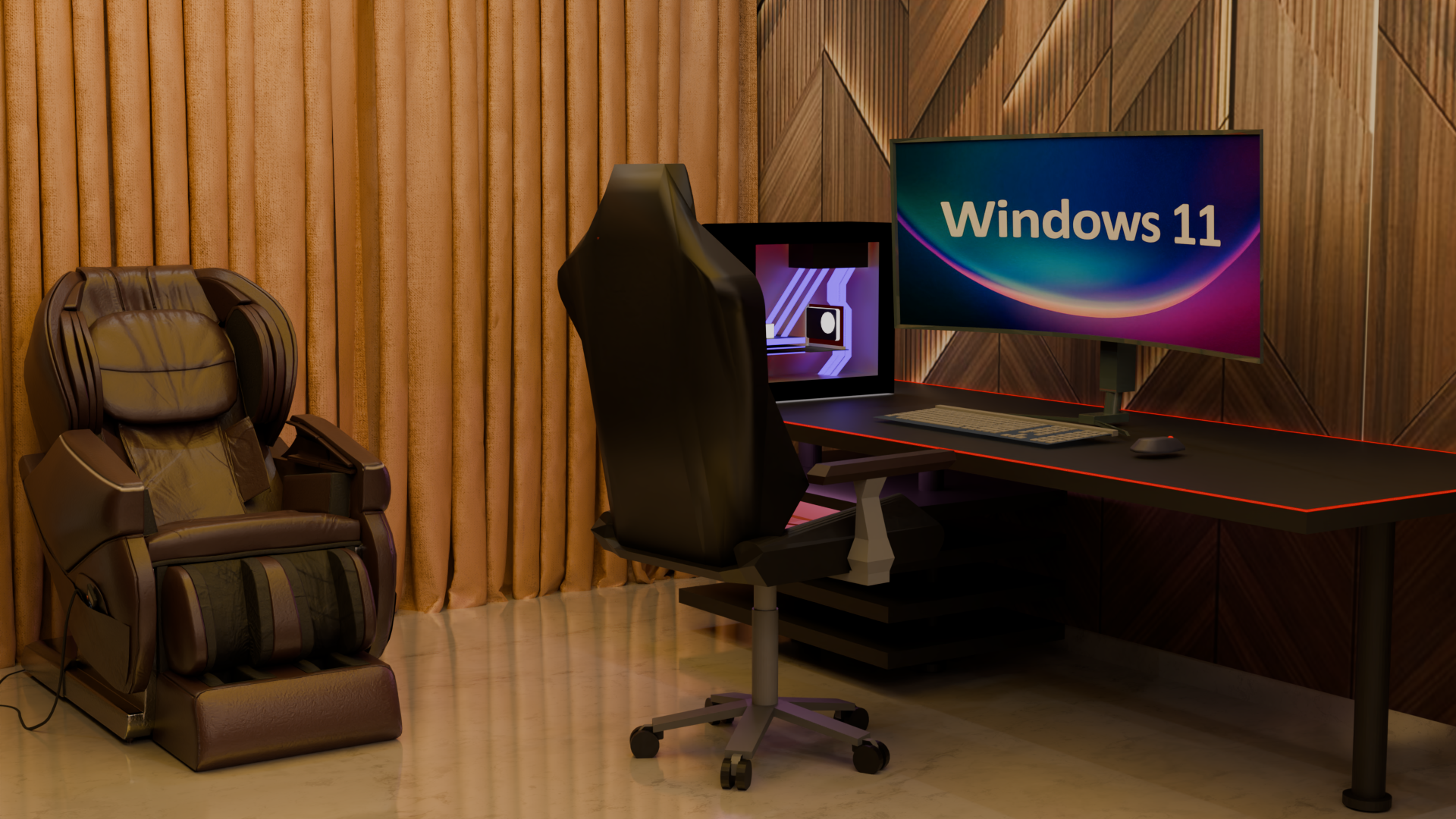 Executive Study/Gaming Setup